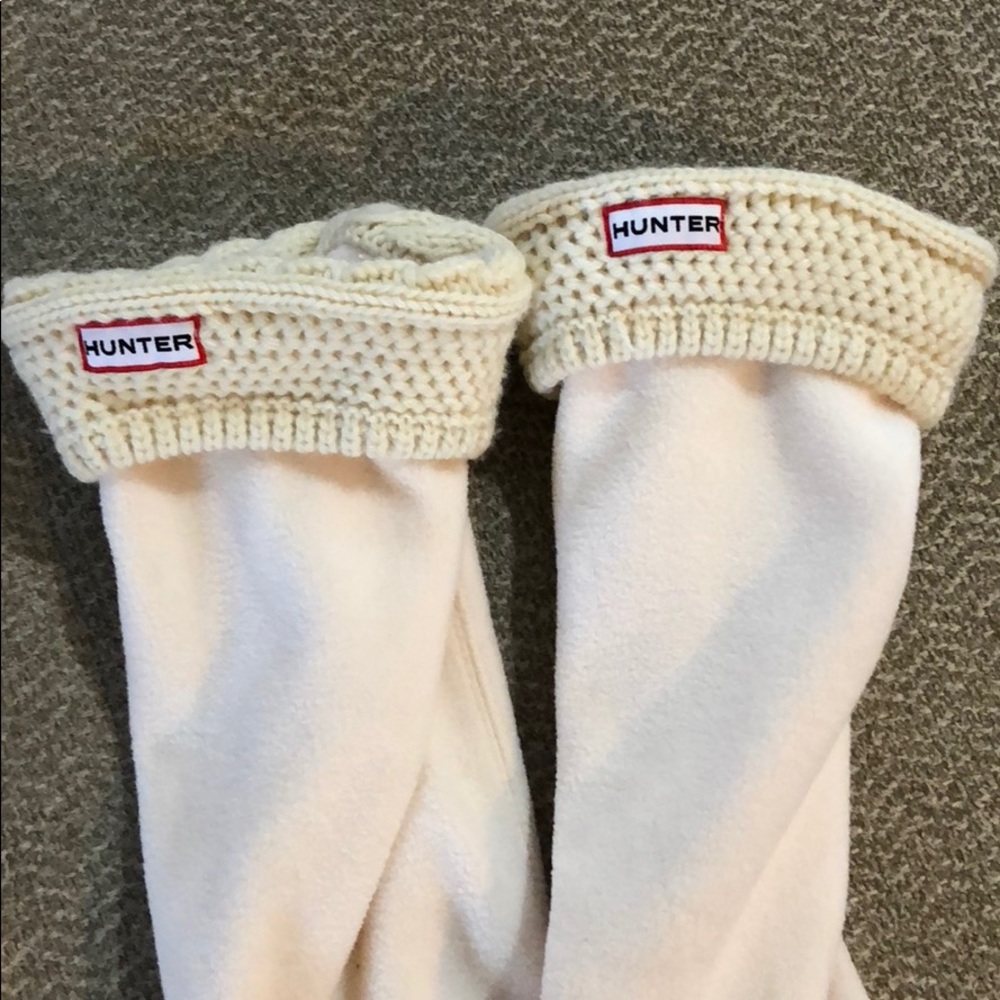 Knit tall hunter boot socks